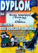 Dyplom za udzia� w XXXII G�ralskim Karnawale